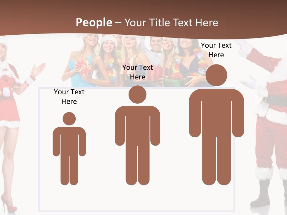 Men Dance White PowerPoint Template