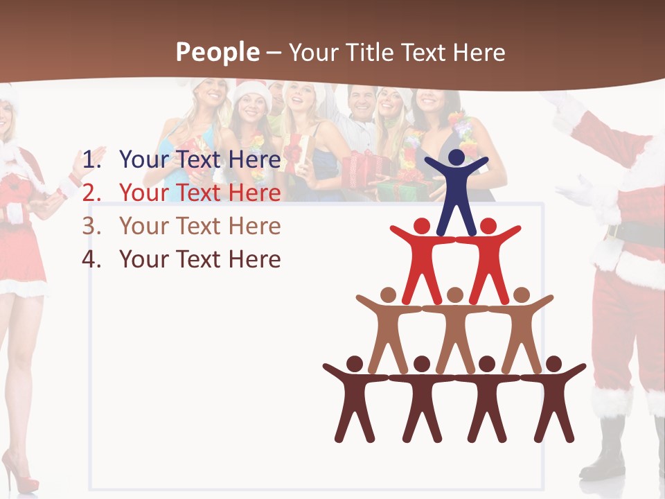 Men Dance White PowerPoint Template