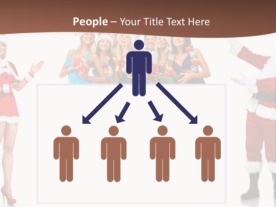 Men Dance White PowerPoint Template