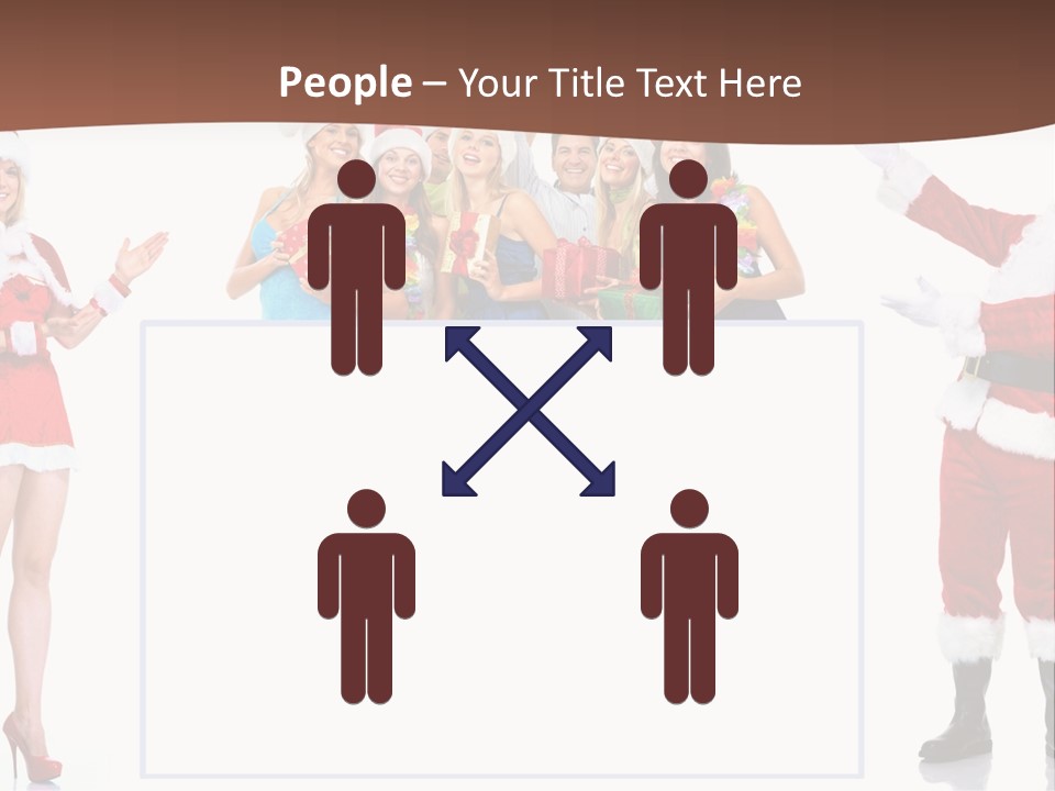 Men Dance White PowerPoint Template