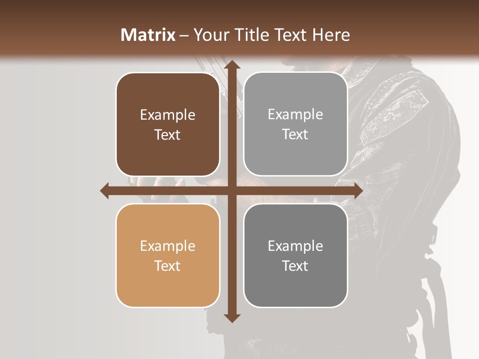 Adult Safety Handgun PowerPoint Template