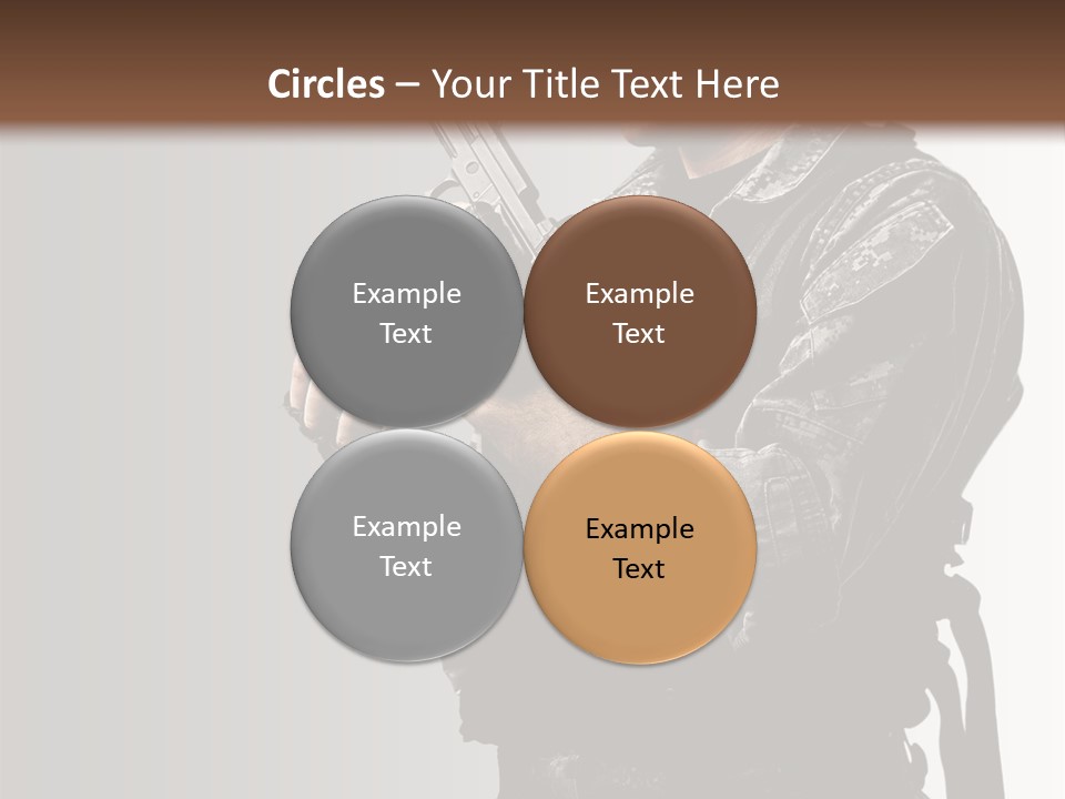 Adult Safety Handgun PowerPoint Template