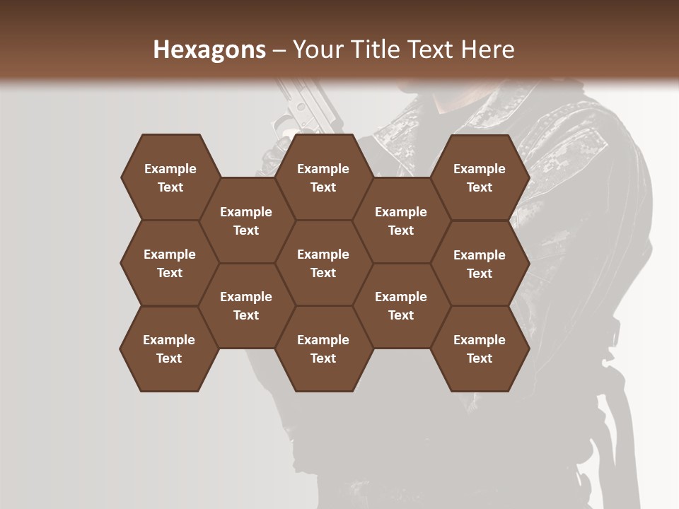 Adult Safety Handgun PowerPoint Template