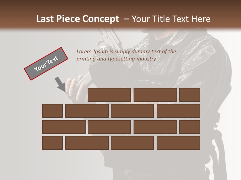 Adult Safety Handgun PowerPoint Template