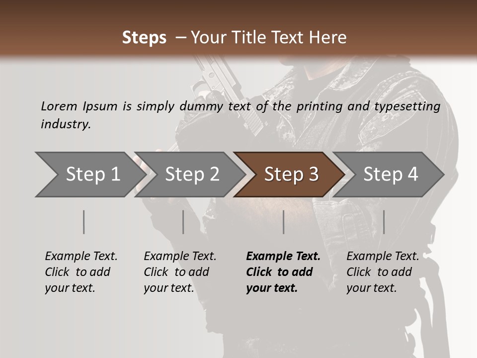 Adult Safety Handgun PowerPoint Template