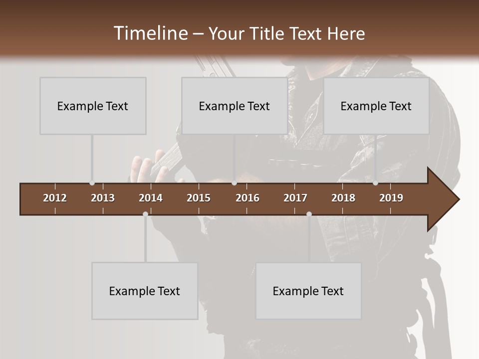 Adult Safety Handgun PowerPoint Template