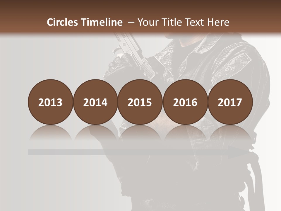 Adult Safety Handgun PowerPoint Template