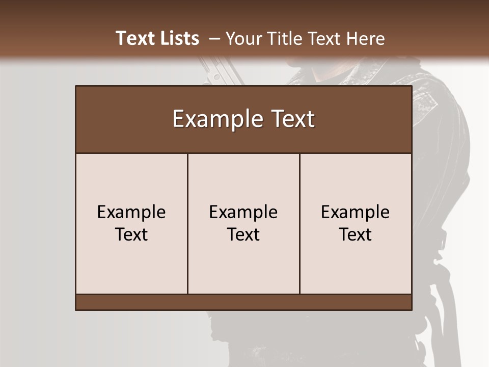 Adult Safety Handgun PowerPoint Template