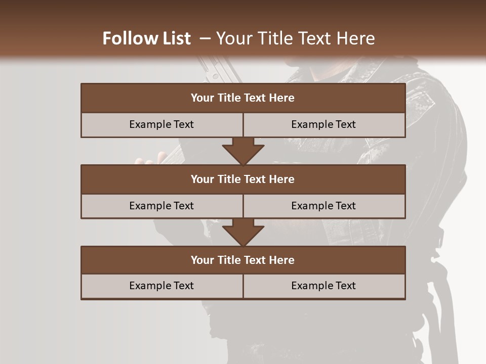 Adult Safety Handgun PowerPoint Template