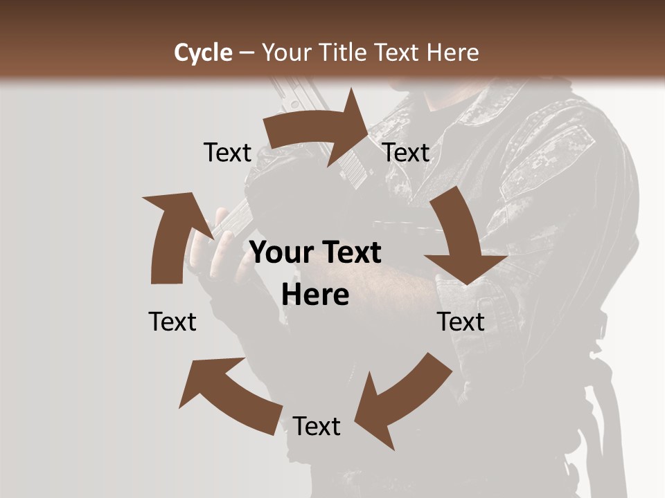Adult Safety Handgun PowerPoint Template