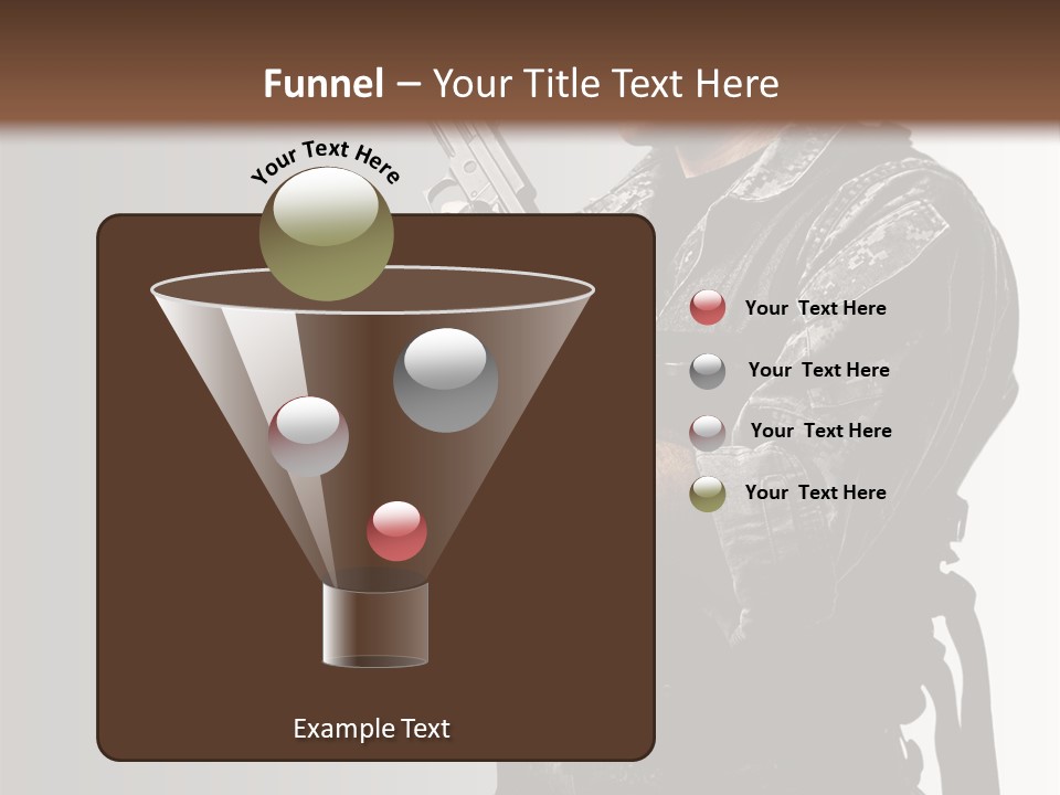 Adult Safety Handgun PowerPoint Template