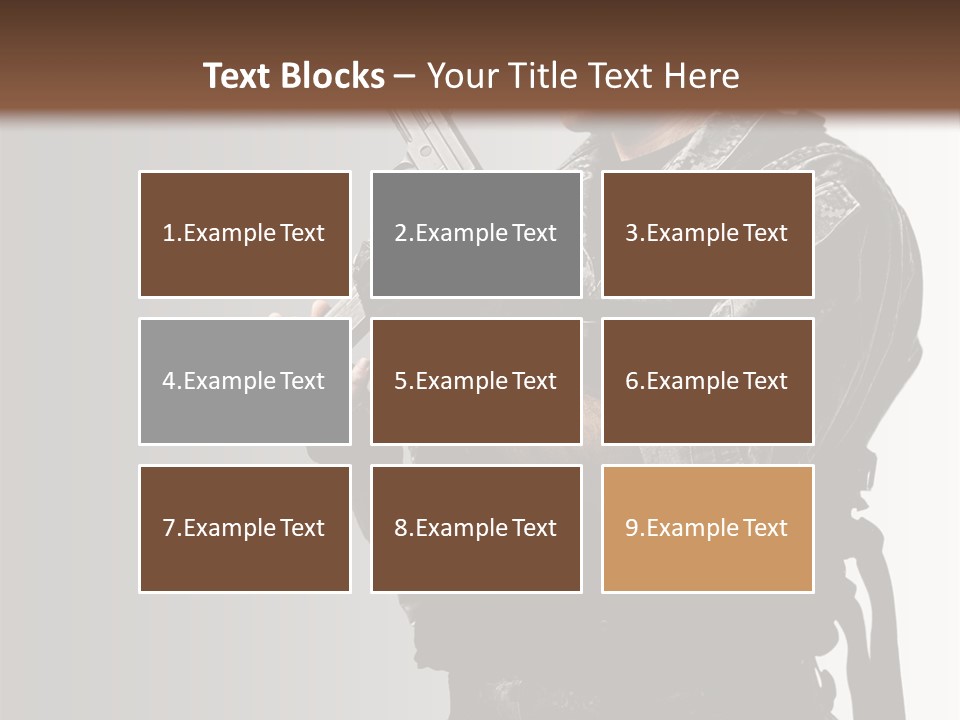Adult Safety Handgun PowerPoint Template