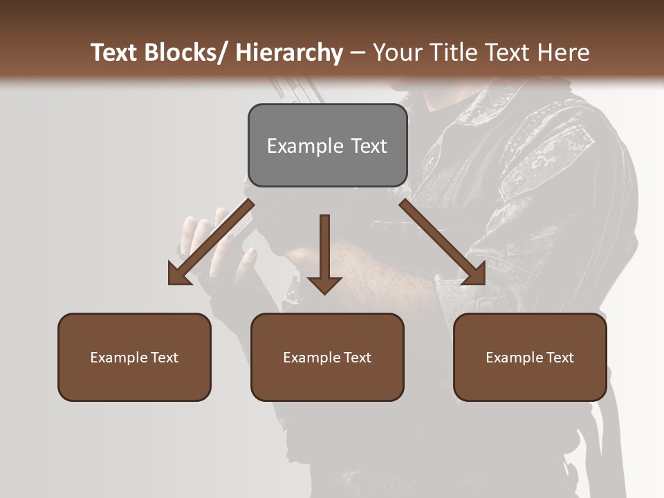 Adult Safety Handgun PowerPoint Template