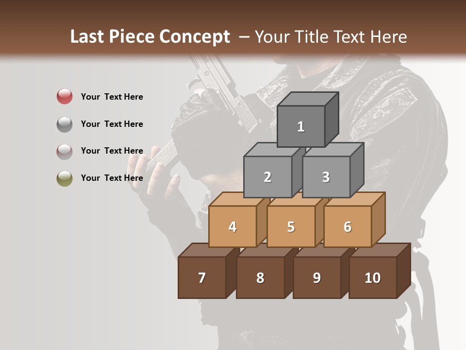 Adult Safety Handgun PowerPoint Template
