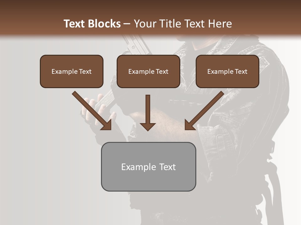 Adult Safety Handgun PowerPoint Template