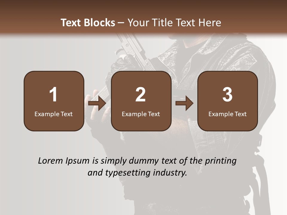 Adult Safety Handgun PowerPoint Template