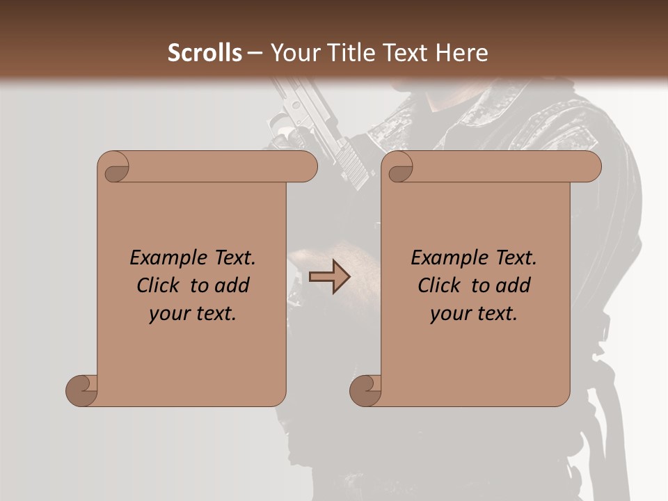 Adult Safety Handgun PowerPoint Template