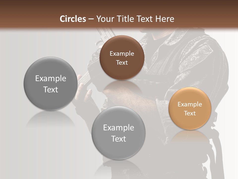 Adult Safety Handgun PowerPoint Template