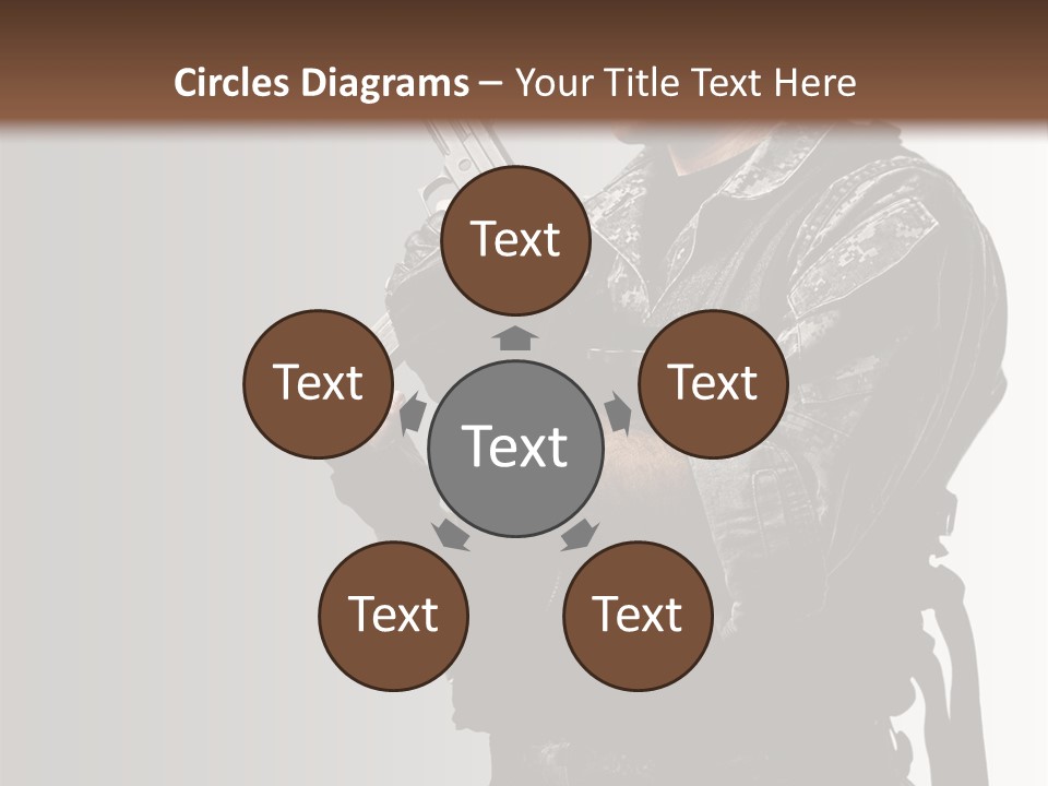 Adult Safety Handgun PowerPoint Template