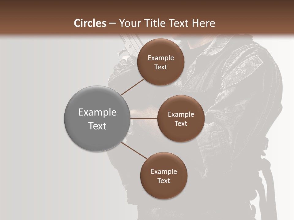 Adult Safety Handgun PowerPoint Template