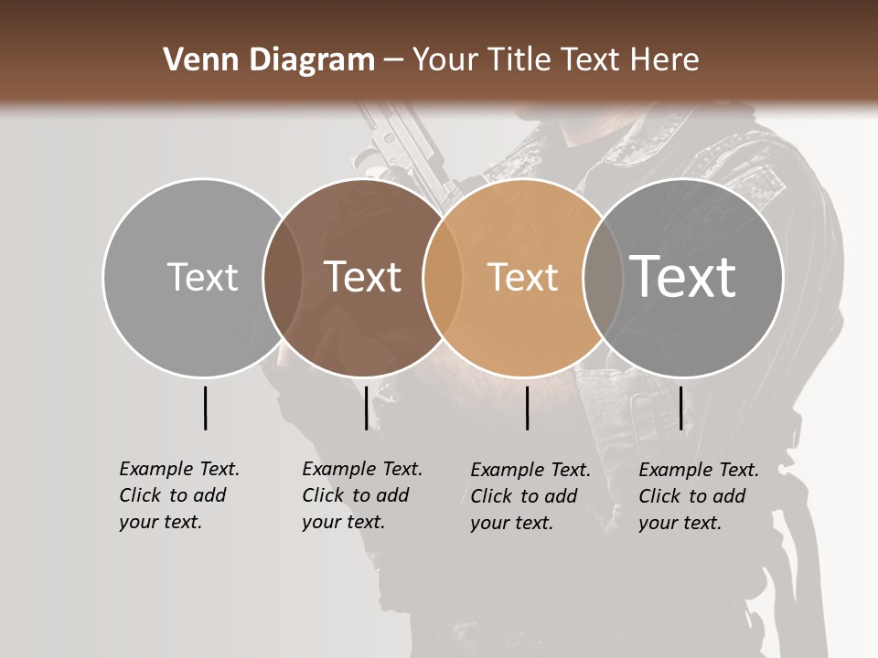 Adult Safety Handgun PowerPoint Template
