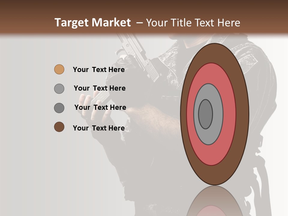 Adult Safety Handgun PowerPoint Template