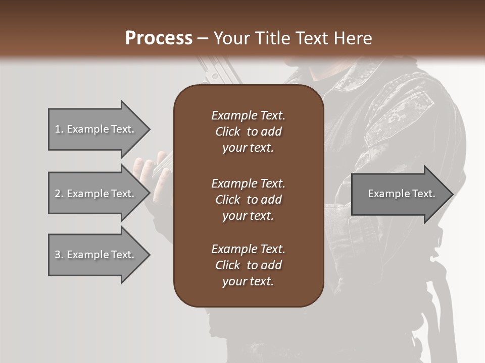 Adult Safety Handgun PowerPoint Template