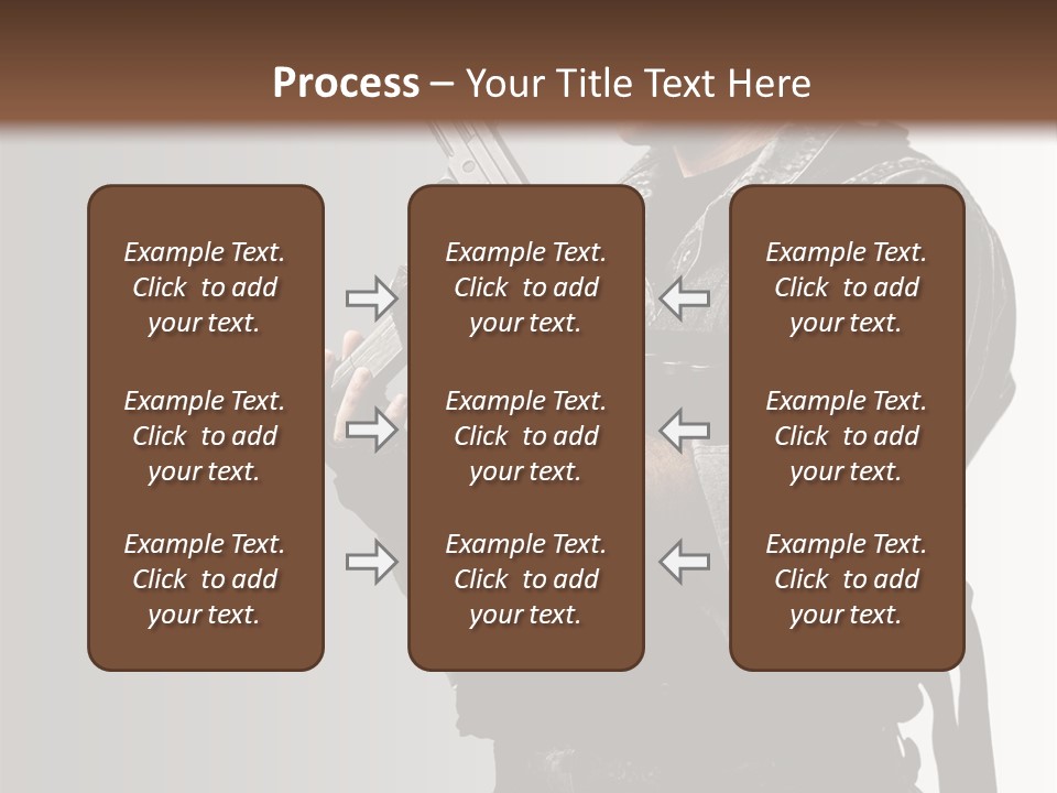Adult Safety Handgun PowerPoint Template