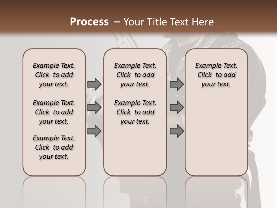 Adult Safety Handgun PowerPoint Template