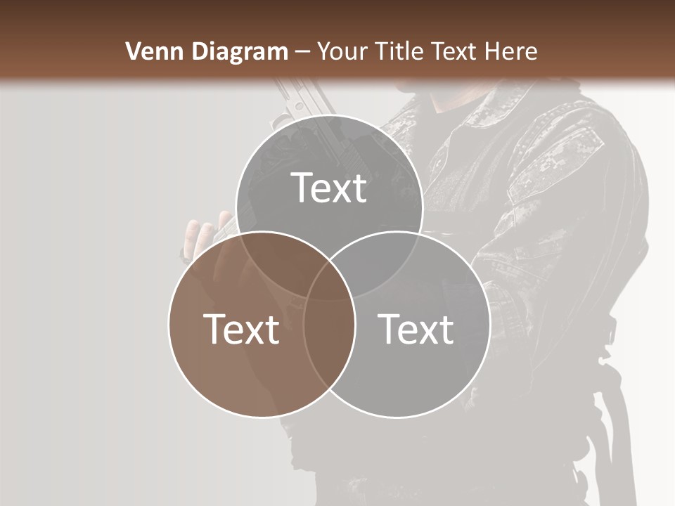 Adult Safety Handgun PowerPoint Template
