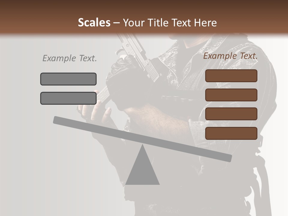 Adult Safety Handgun PowerPoint Template
