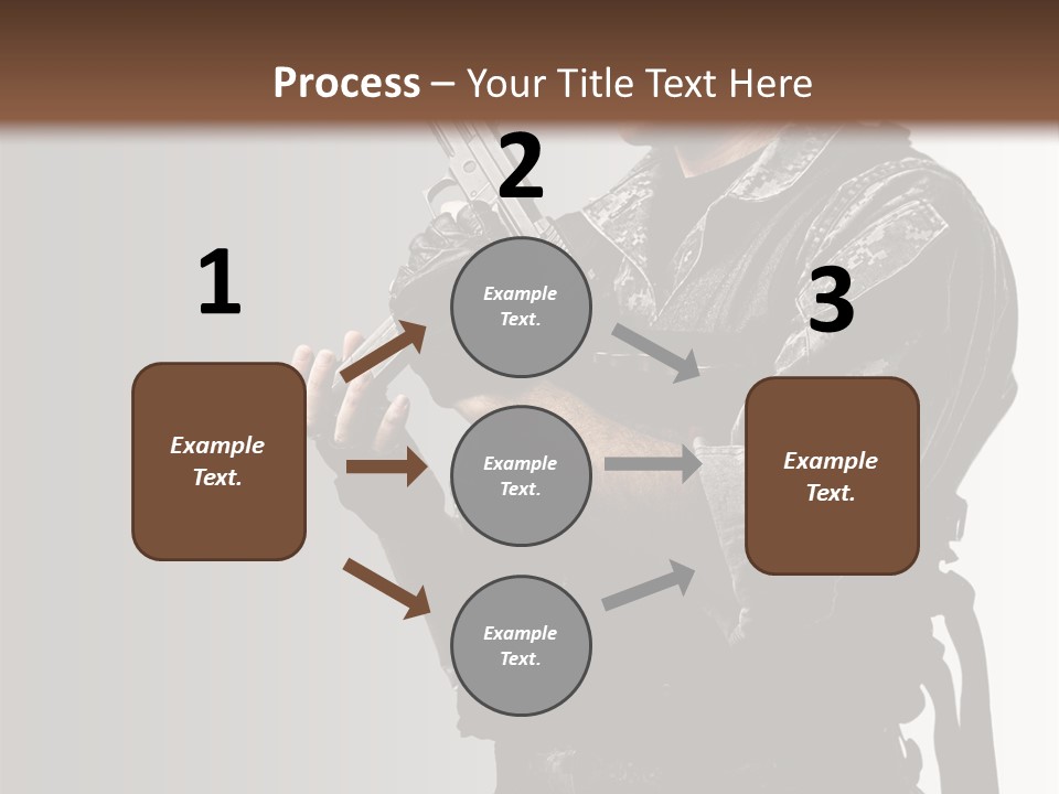 Adult Safety Handgun PowerPoint Template