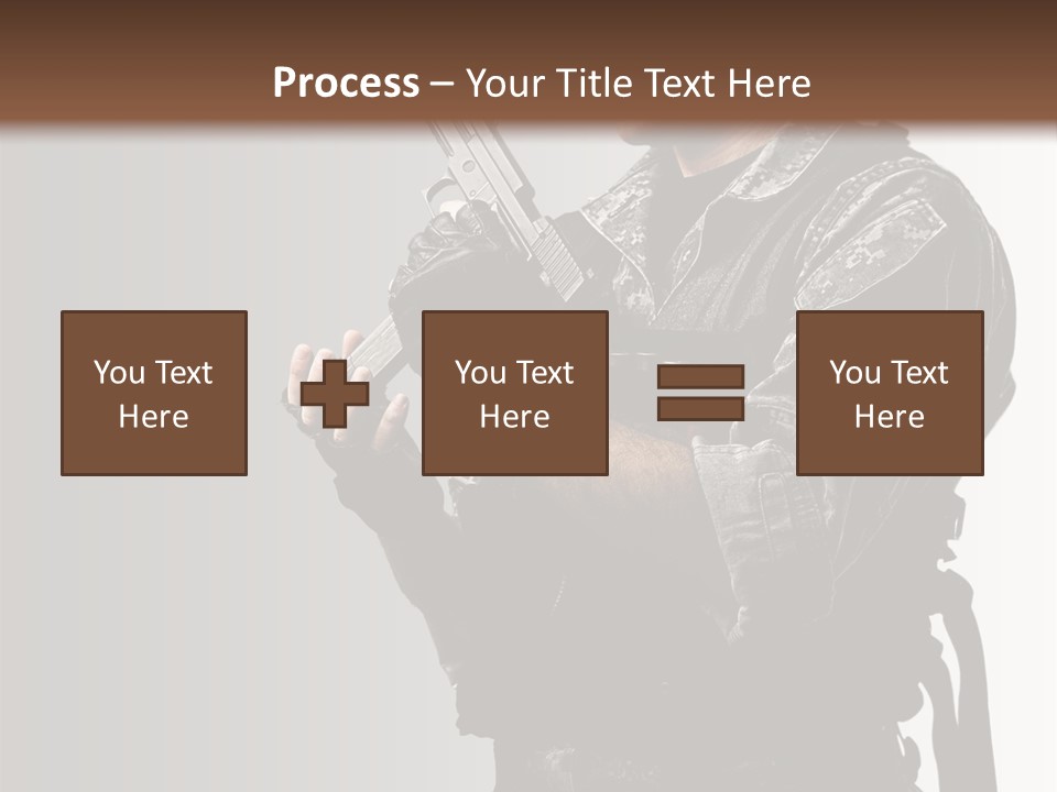 Adult Safety Handgun PowerPoint Template