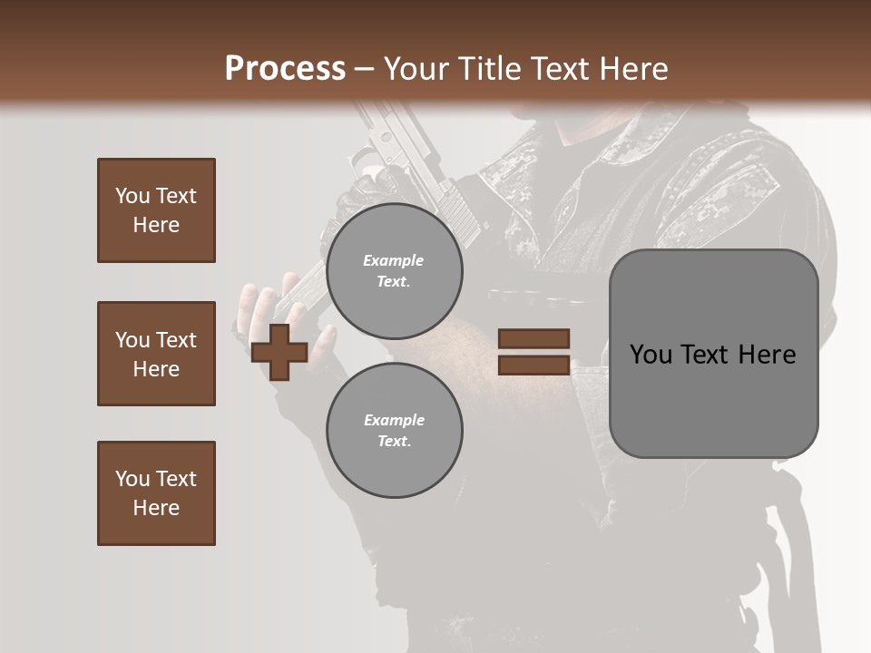 Adult Safety Handgun PowerPoint Template