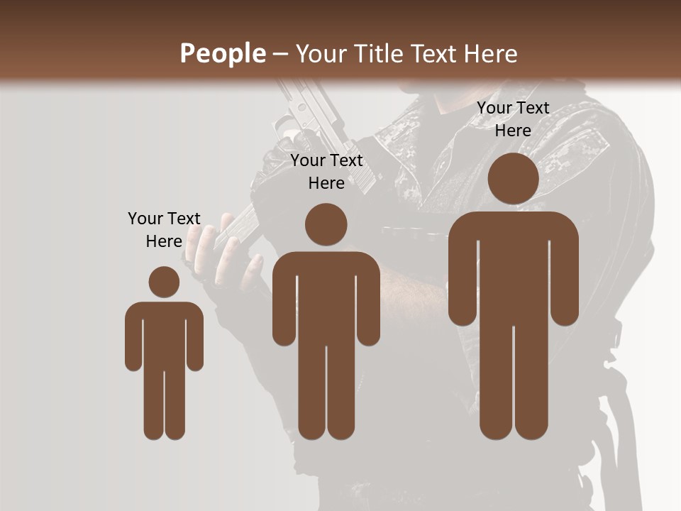 Adult Safety Handgun PowerPoint Template