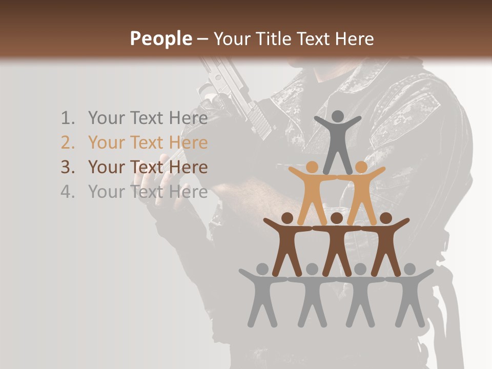 Adult Safety Handgun PowerPoint Template