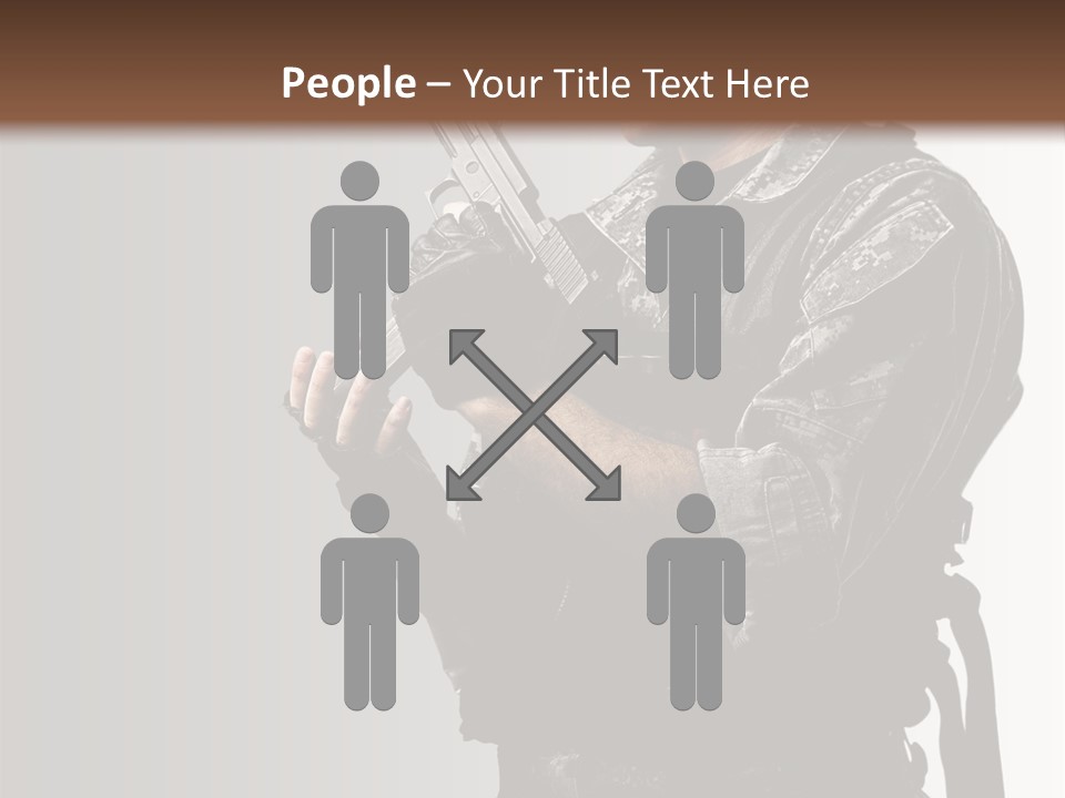 Adult Safety Handgun PowerPoint Template