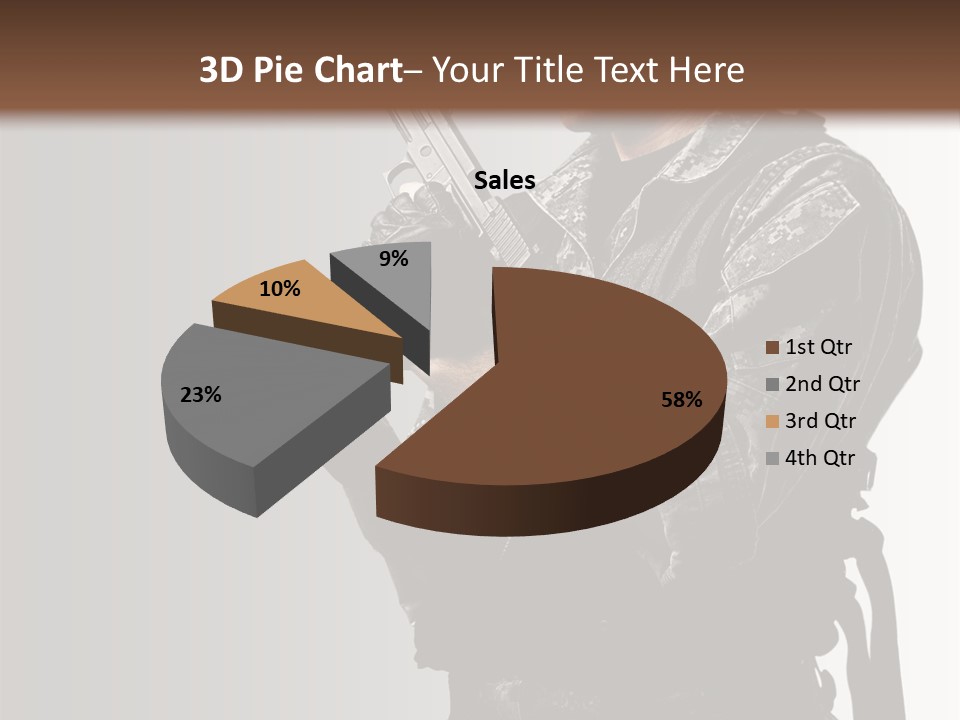 Adult Safety Handgun PowerPoint Template