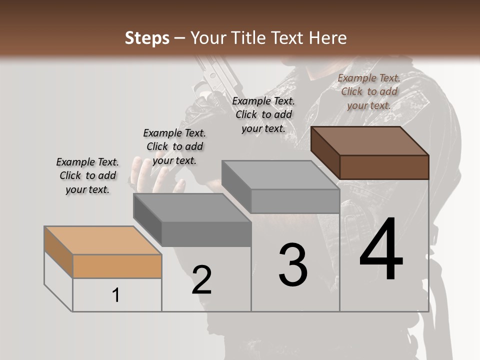 Adult Safety Handgun PowerPoint Template