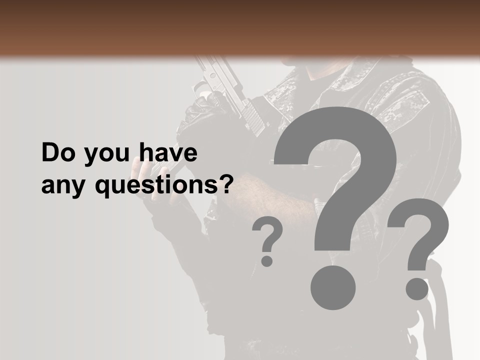 Adult Safety Handgun PowerPoint Template