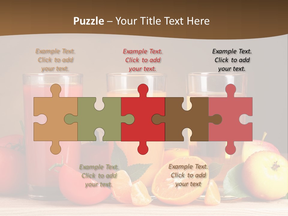 Different Juice Taste PowerPoint Template