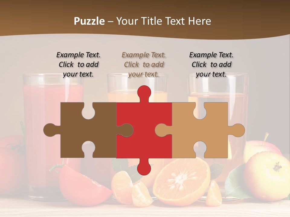 Different Juice Taste PowerPoint Template