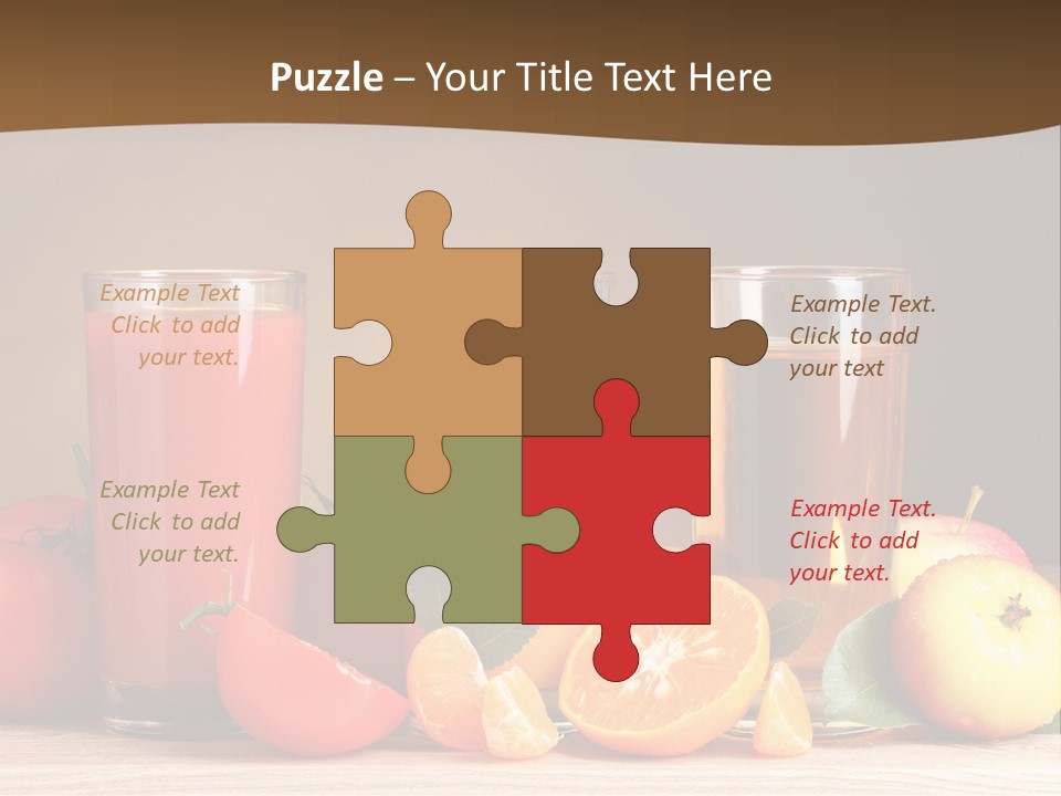 Different Juice Taste PowerPoint Template
