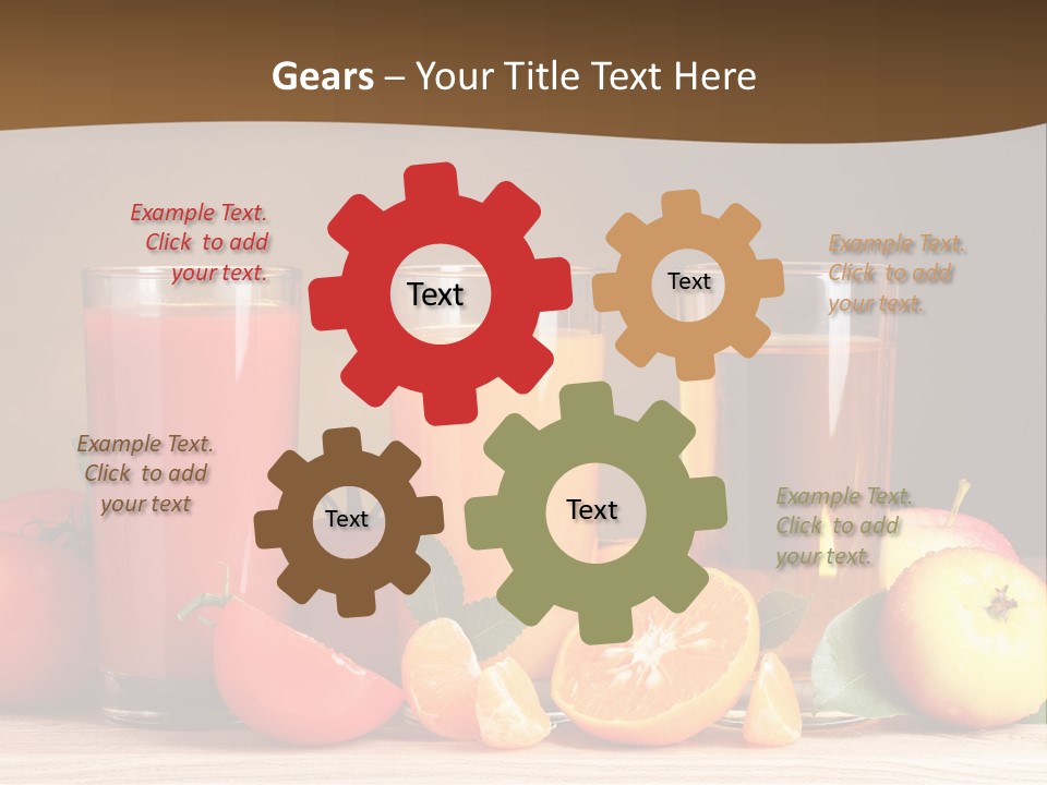 Different Juice Taste PowerPoint Template