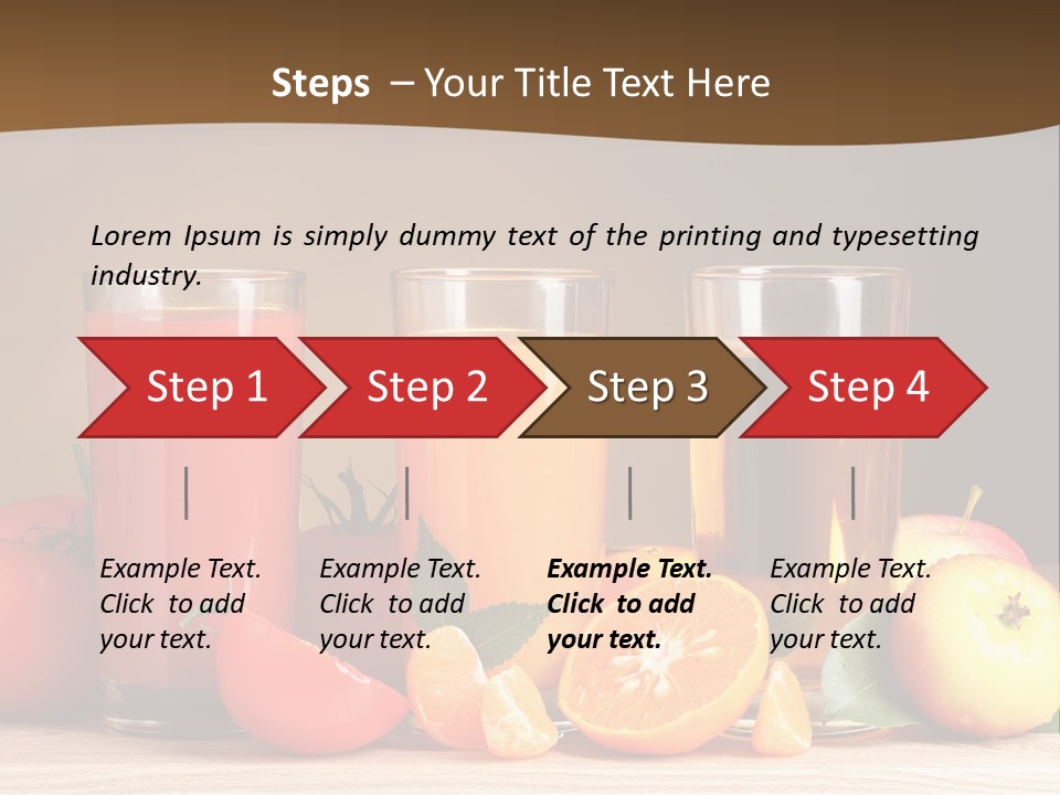 Different Juice Taste PowerPoint Template