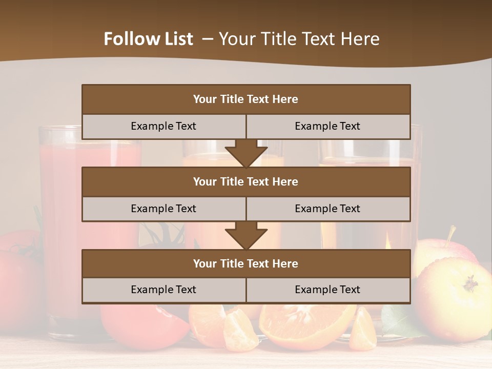 Different Juice Taste PowerPoint Template