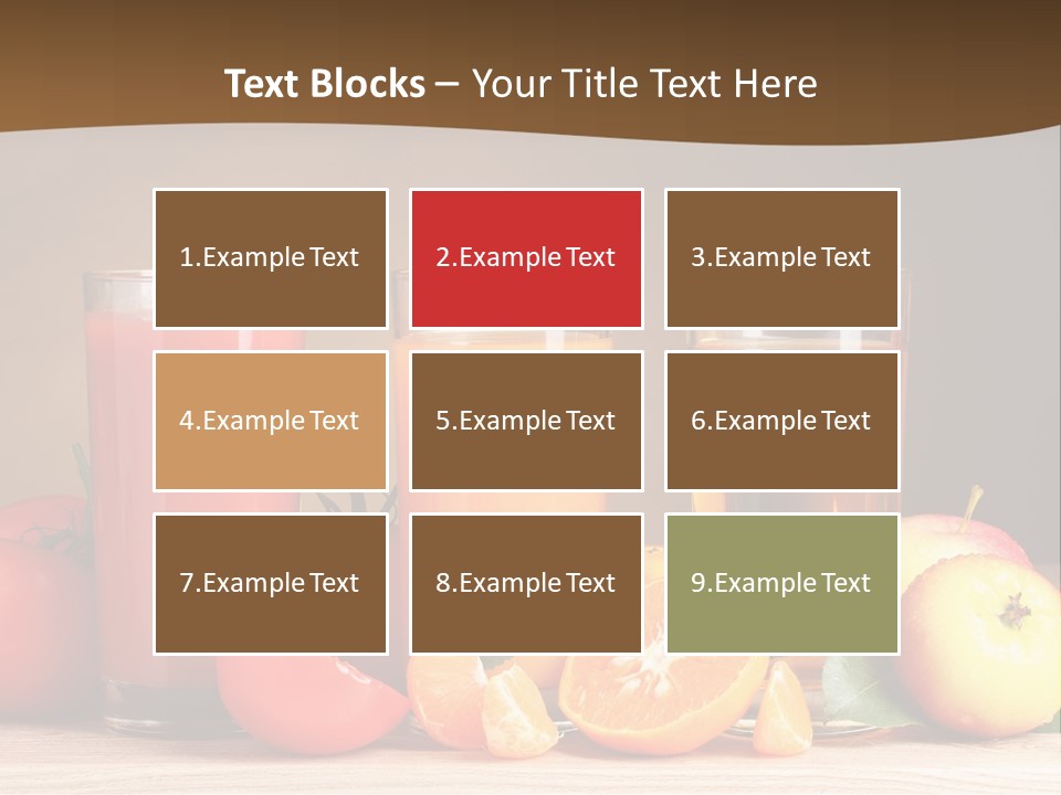 Different Juice Taste PowerPoint Template