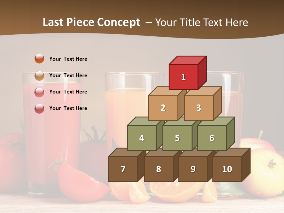Different Juice Taste PowerPoint Template