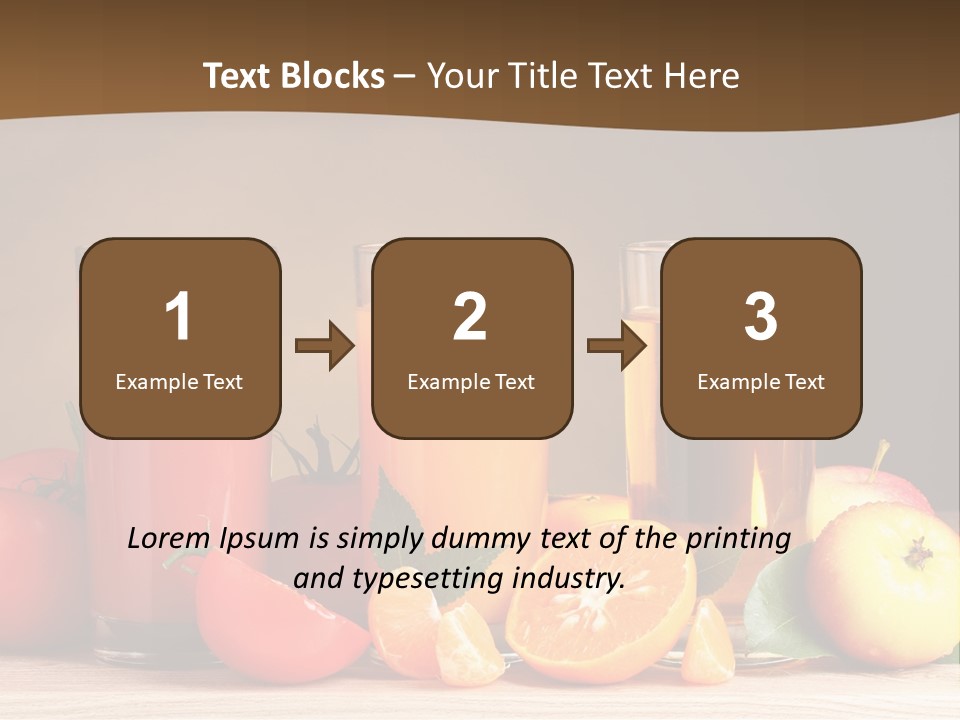 Different Juice Taste PowerPoint Template