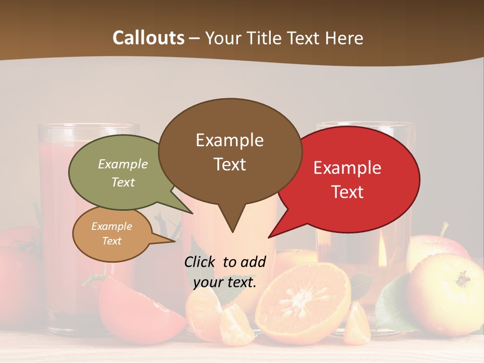 Different Juice Taste PowerPoint Template